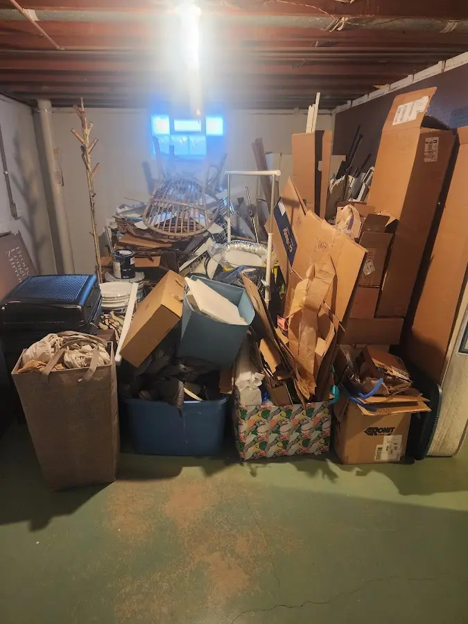 Roll-off dumpster container at job site for Roll Off Dumpster Rental in Chickasha